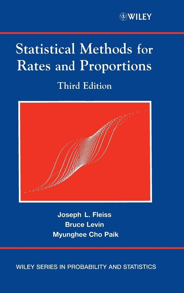 Statistical Methods for Rates & Proportions By Fleiss, Joseph L.