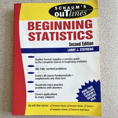 Schaum’s Outlines Beginning Statistics 2nd Ed Larry J. Stephens PB 2006