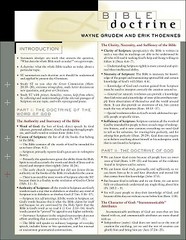 Bible Doctrine Laminated Sheet .. NEW