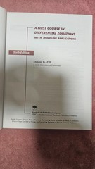 ‡ 📖 First Course in Differential Equations by Zill • 1999 HC 6th Ed 7th Print