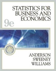 Statistics for Business and Economics, Ninth Edition – Hardcover – VERY GOOD