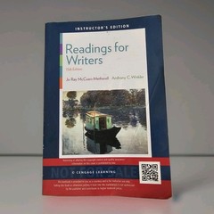 Instructors Edition Cengage Readings for Writers Textbook 15th Edition Metherell