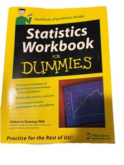 Statistics Workbook for Dummies Paperback Deborah Rumsey