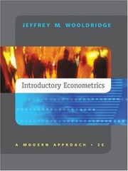 Introductory Econometrics Hardcover Jeffrey M. Wooldridge