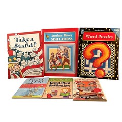 Lot 6 Children books Gr 5 Word Puzzles, Government History teacher books