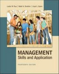 Management: Skills & Application by Rue, Leslie, Byars, Lloyd, Ibrahim, Nabil