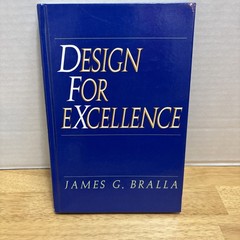 Design for Excellence Hardback by James Bralla 1996 McGraw-Hill Mech & Engineer