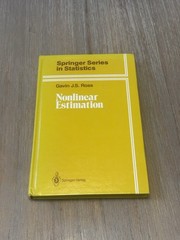 Nonlinear Estimation (Springer Series in Statistics) by Gavin J.S. Ross 1990 HC