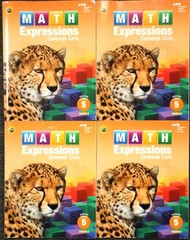 LOT OF 4 Math Expressions: Student Activity Book Volume 2 Grade 5 Houghton Miffl