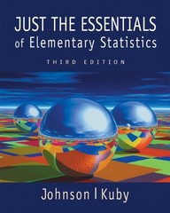 JUST THE ESSENTIALS OF ELEMENTARY STATISTICS (WITH By Robert R. Johnson