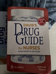Davis’s Drug Guide for Nurses by April Hazard Vallerand and Cynthia A. Sanoski