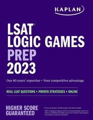 LSAT Logic Games Prep 2023: Real LSAT Questions + Proven Strateg