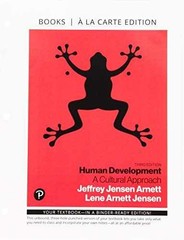 Human Development: A Cultural – Loose Leaf, by Jensen Arnett Jeffrey; – New h