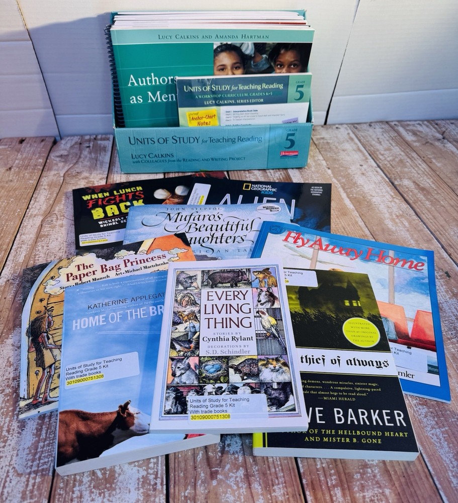 Complete Set of Study Teaching Reading Grade 5 by Lucy Calkins With Trade Books