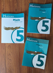 Horizons MATH 5th Grade Teacher Guide Student Books 1 2 Nearly Complete EUC