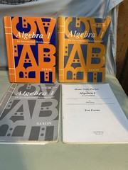 Saxon Algebra 1 Homeschool Set Textbook Solutions Manual Test Forms Complete