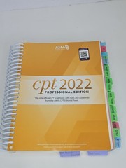 AMA CPT 2022 Professional Edition Spiral Medical Coding Code Book Tabbed