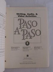 Paso a Paso: Writing, Audio & Video Activities, Level 1