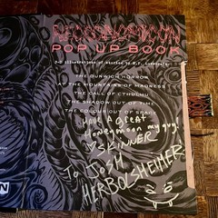 RARE, SIGNED SKINNER Necronomicon Pop Up Book – H.P. Lovecraft, First Edition