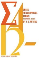 Greek Philosophical Terms: A Historical Lexicon