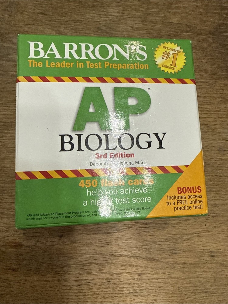 AP Biology Flash Cards (Barron’s AP) – Cards Complete – VERY GOOD