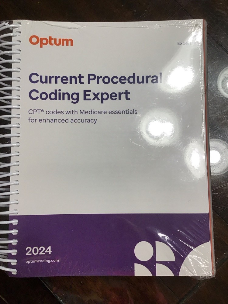 2024 Current Procedural Coding Expert (Spiral) – Spiral-bound, by Optum – New