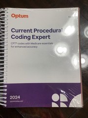 2024 Current Procedural Coding Expert (Spiral) – Spiral-bound, by Optum – New