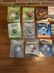 ABEKA 7th Grade Homeschool Teacher Books, keys, And Student Textbooks