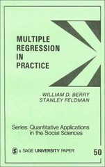 Multiple Regression in Practice; Quantit- William D Berry, 0803920547, paperback