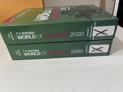 The Europa World of Learning 2020 by Europa Publications Vol 1 & 2 HC Ex-Library