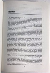 THE LAW AND HIGHER EDUCATION Michael Olivas 1989 Carolina Academic Press