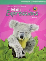 MATH EXPRESSIONS: HOMEWORK AND REMEMBERING (CONSUMABLE) By Houghton Mifflin NEW