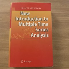 New Introduction to Multiple Time Series Analysis by Helmut Lütkepohl