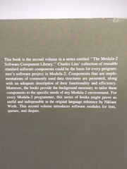 Springer Compass Int’l Ser. The Modula-2 Software Component Library Vol 2 C.Lins