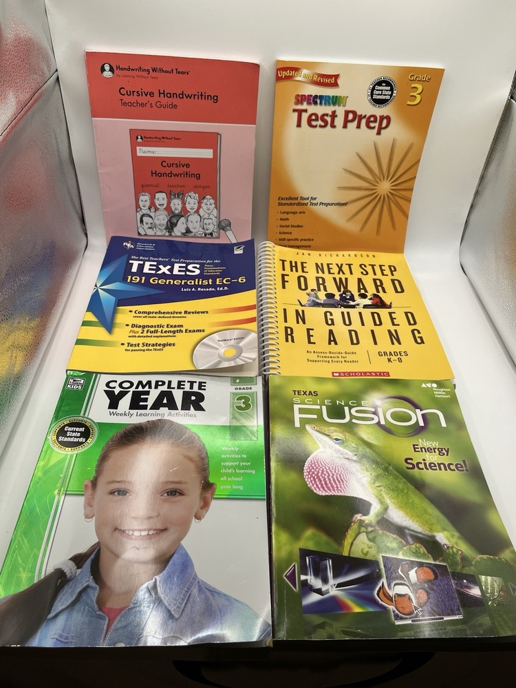 Elementary Workbooks Science, Cursive,Test Prep, Reading, Complete First Year