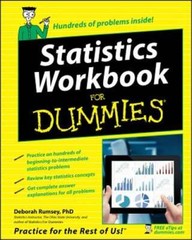 Statistics Workbook for Dummies by Deborah J Rumsey: Used