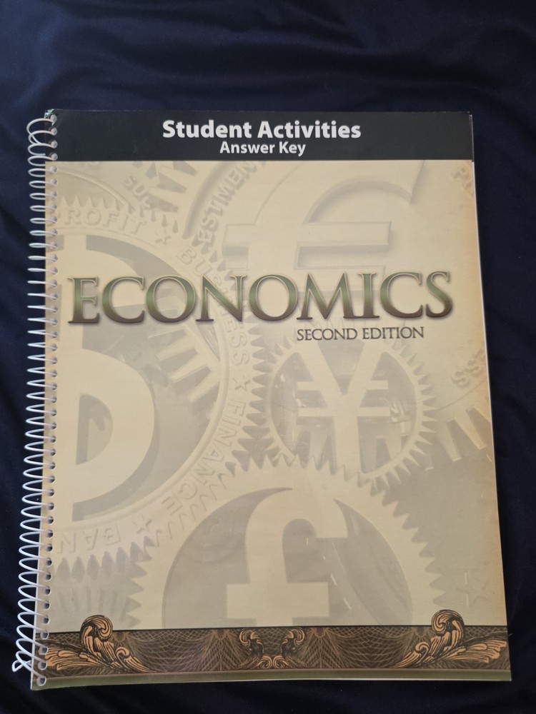 BJU Economics Student Activities Answer Key 2nd Edition Bob Jones