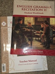 Memoria Press English Grammar Recitation II, Teacher Guide And Student Workbook