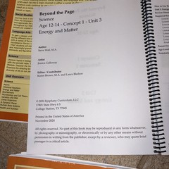 Moving Beyond the Page Age 12-14 Science Lot Of 3 Unused 2024