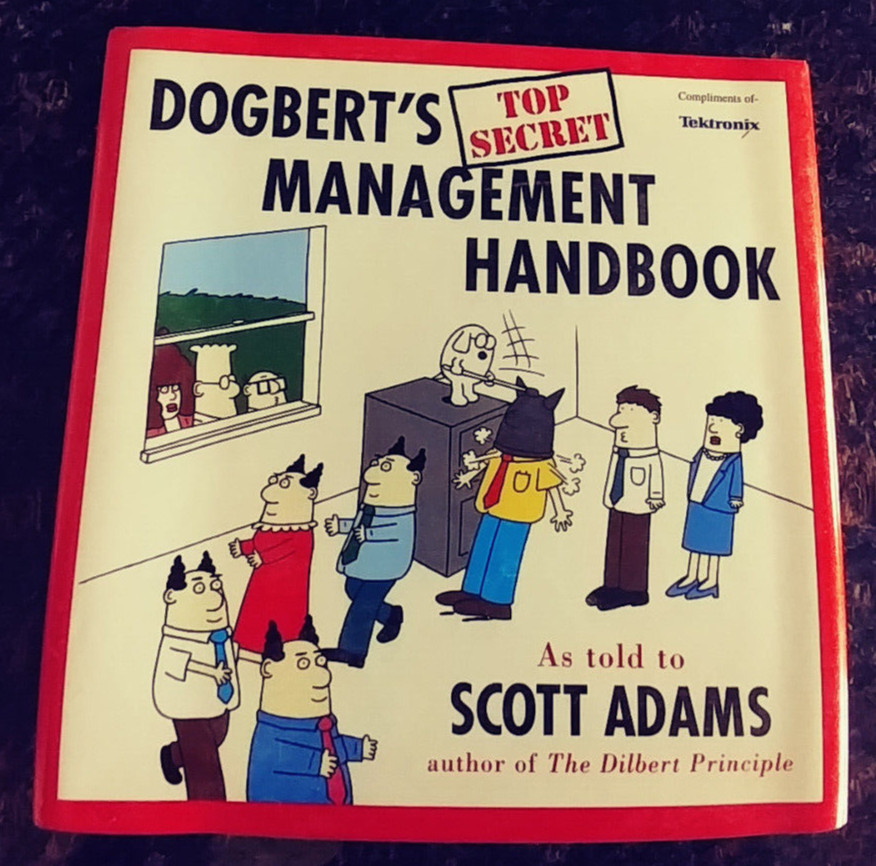 Dogbert’s Top Secret Management Handbook – Scott Adams (HC, DJ, 1996, 1st Ed)