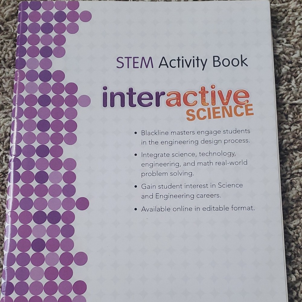 Interactive Science STEM Activity Book Grade 5 Science STEM Elementary English