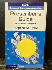Prescriber’s Guide : Stahl’s Essential Psychopharmacology 2021 7th Ed Like New