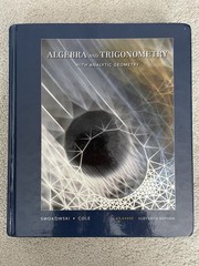 Algebra and Trigonometry with Analytic Geometry with CD Swokowski & Cole 11th ED
