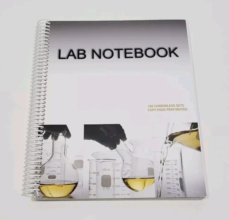 BARBAKAM Lab Notebok 100 Carbonless Pages Spiral Bound(Copy Pg Perforated)