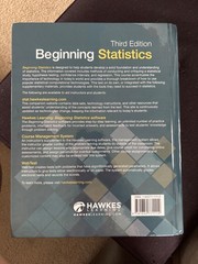 Beginning Statistics 3e Textbook by Hawkes Learning (Trade Paperback)