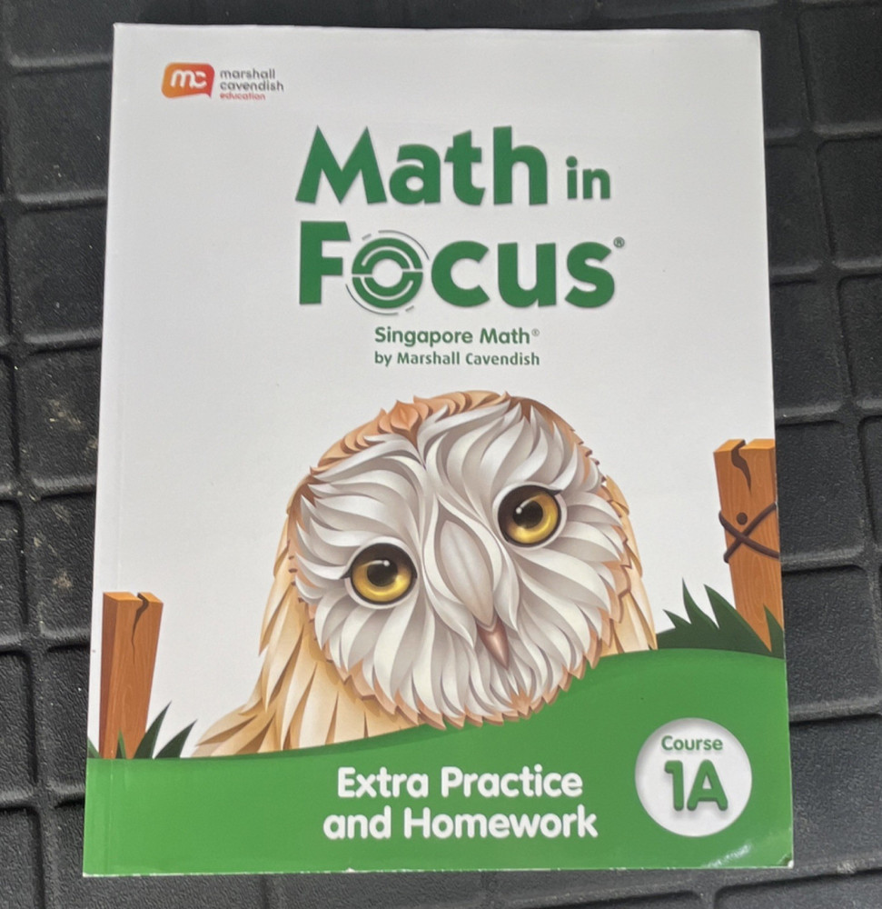 Marshall Cavendish Math in Focus Singapore Math 1A Extra Practice Homework Book