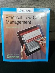 Cengage Practical Law Office Management 4th Edition by Cynthia Donnes Paperback
