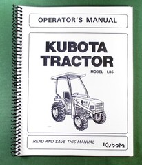 Kubota L35 Operator’s Manual: 65 Pages & Protective Covers!