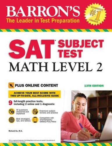 Barron’s SAT Subject Test: Math Level 2, 13th Edition: With Bonus Onlin – GOOD