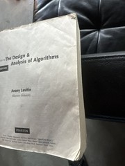 Algorithms 3rd Edition Textbook by Levitin